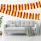 G128 Spain Spanish Bunting Banner | Flag 8.2 x 5.5 Inch, Full String 33 Feet | Printed 150D Polyester, Decorations For Bar, School, Festival Events Celebration